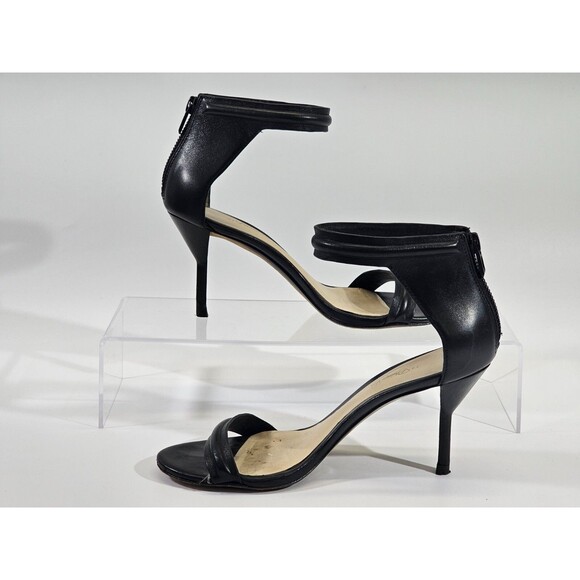 DMS Women's 35.5 5.5 Phillip Lim Black Leather Mirtini Heels Ankle Strap Pumps - Picture 6 of 12